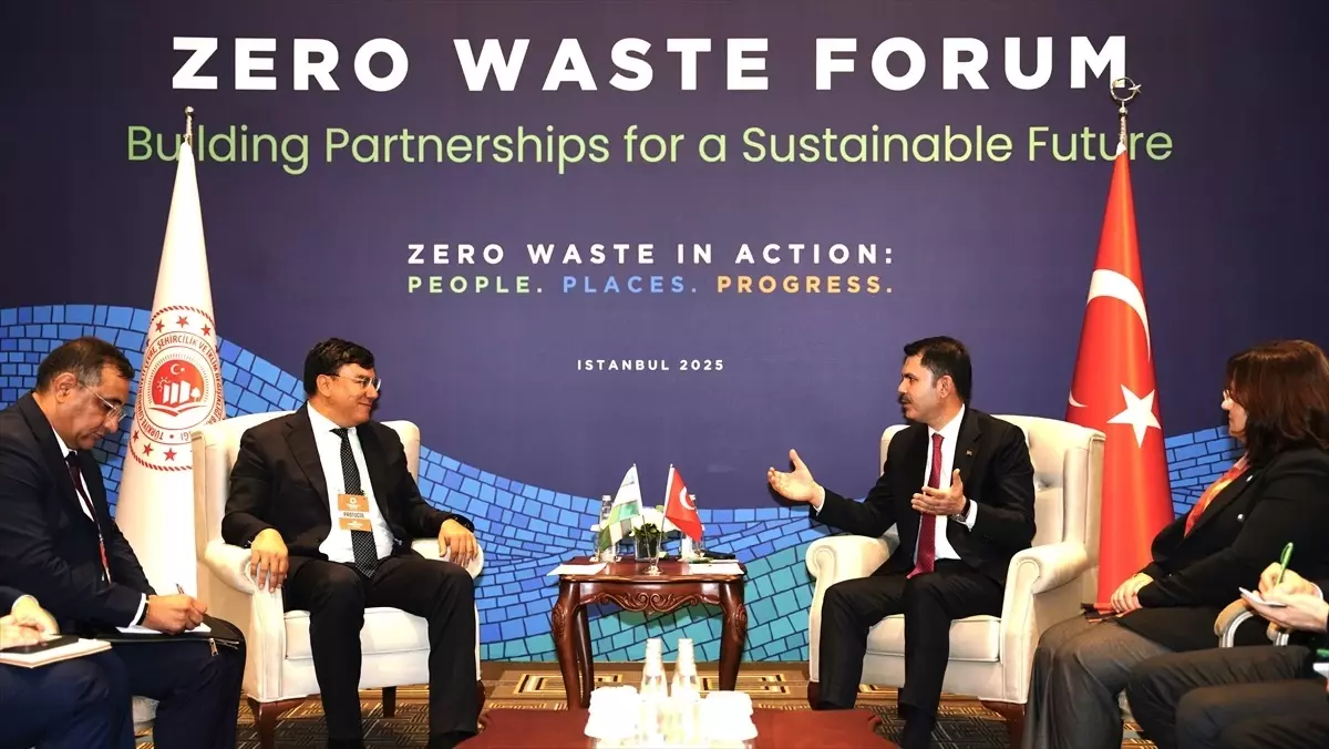 Bakan Kurum, Sıfır Atık Forumu kapsamında ikili görüşmelerde bulundu