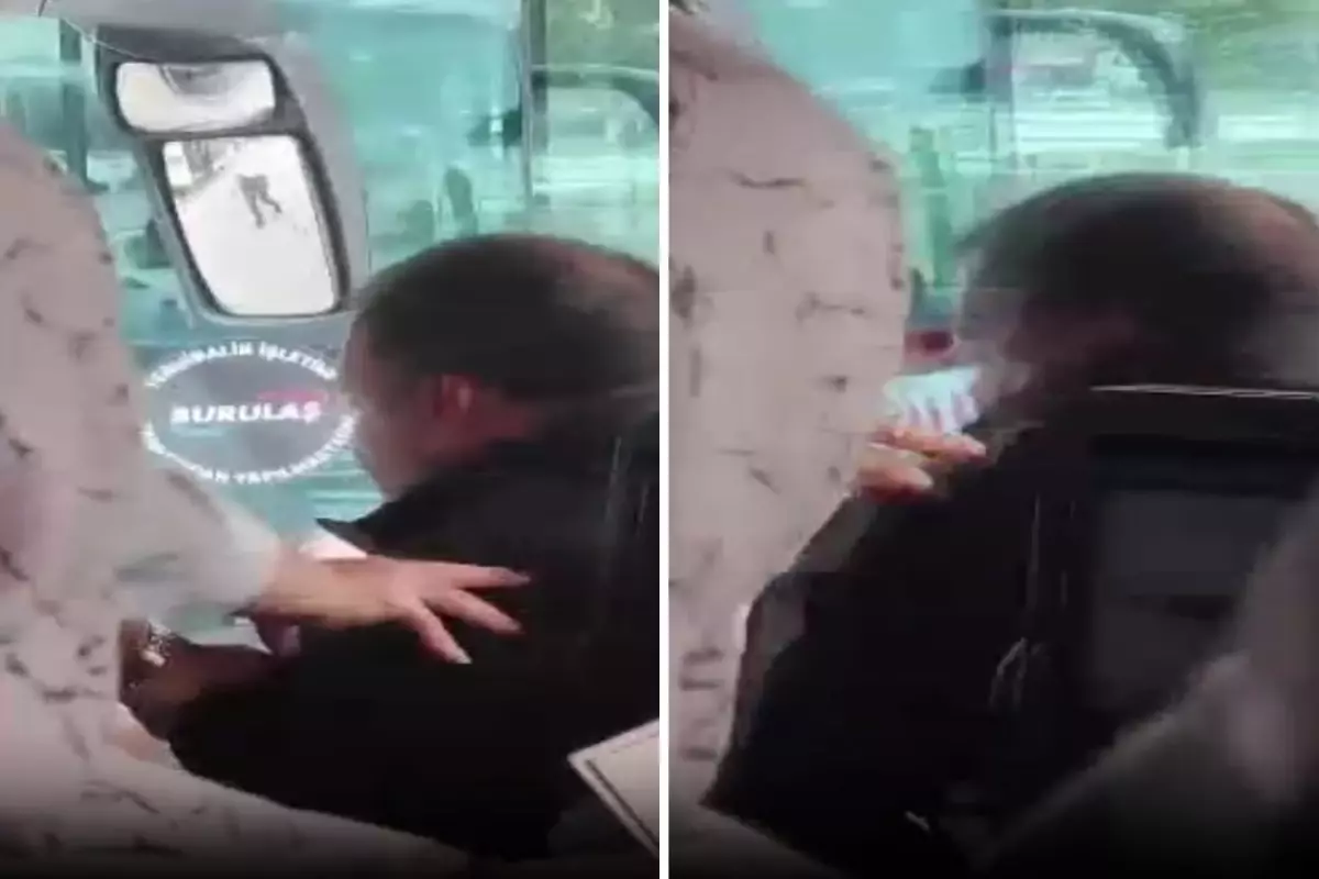 Otobüs şoförünü acımadan dövdü! İşte o anlar