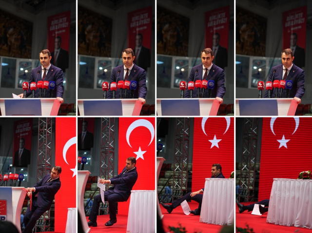 CHP Kongresinde tek aday kürsüde fenalaşıp yere yığıldı