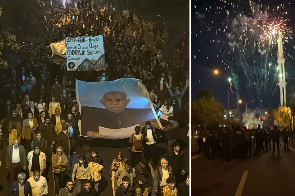 Diyarbakır\'da \'\'Öcalan\'a özgürlük\'\' yürüyüşüne biber gazlı müdahale