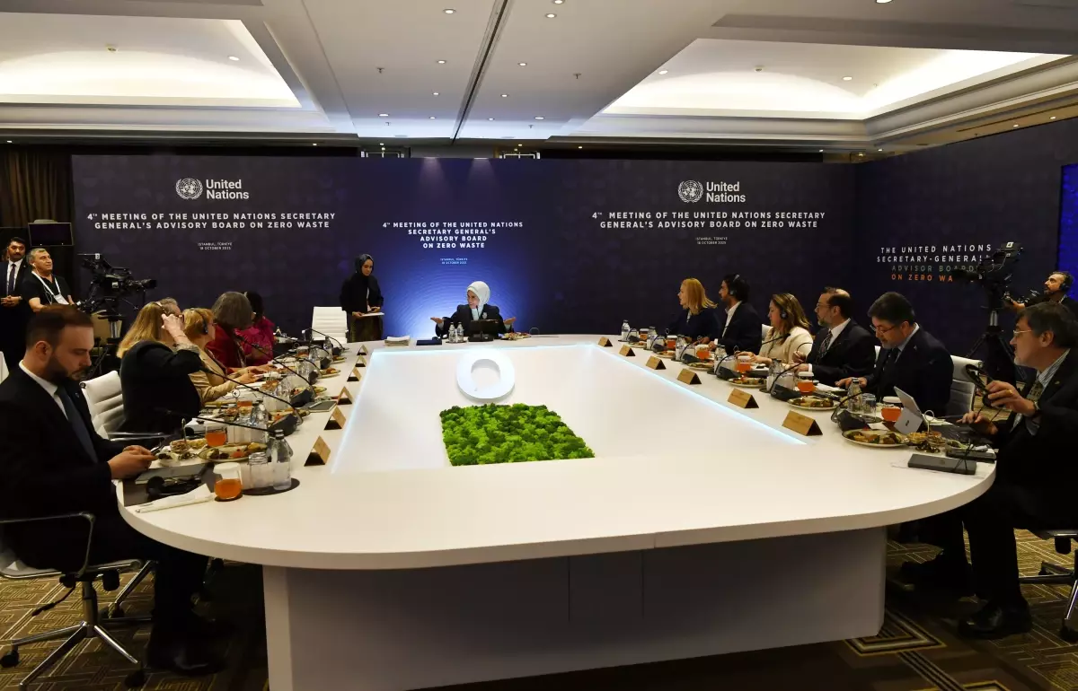 Emine Erdoğan, BM Sıfır Atık Yüksek Düzeyli Şahsiyetler Danışma Kurulu\'nun toplantısına başkanlık etti
