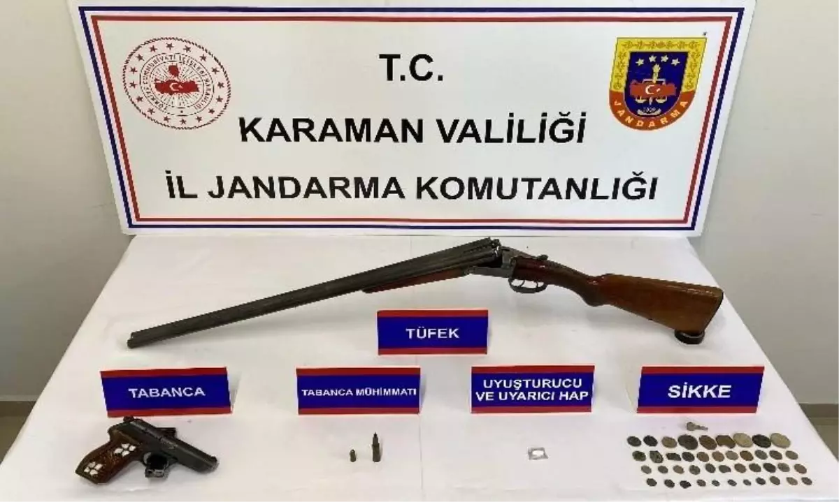Karaman\'da Jandarma Uygulaması: 7 Tutuklama