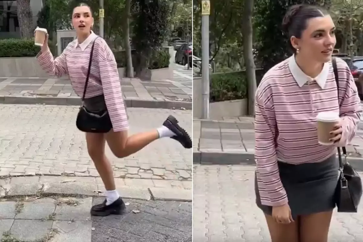 Sokakta video çeken genç kızın bacaklarına uygunsuz yorum