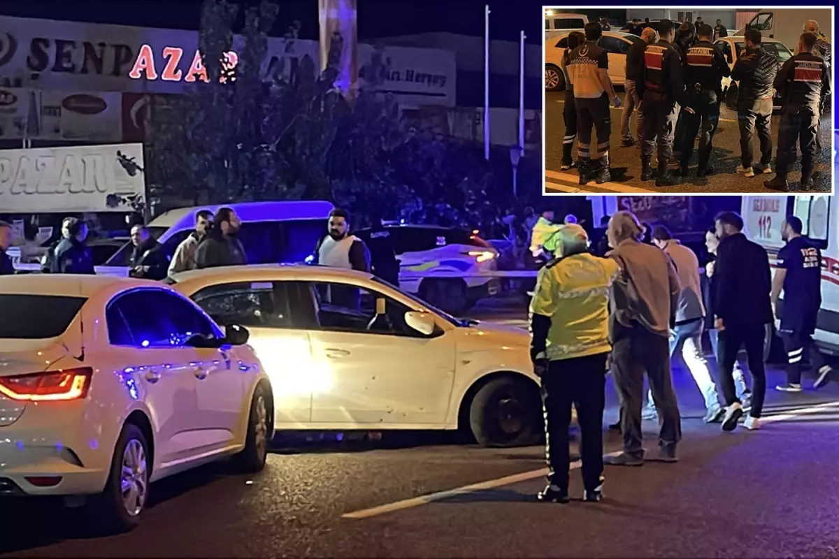 Gasbettiği araçla kaçmaya çalışan şüpheli 2 kişiyi öldürüp 2\'si polis 7 kişiyi yaraladı