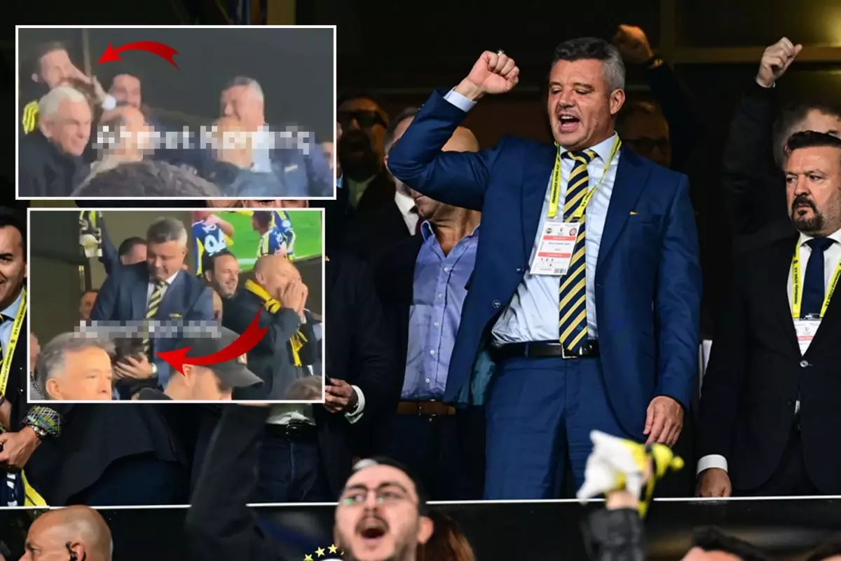 Küçük çocuğu savurdu, Devin Özek\'e tokat attı! Sadettin Saran\'ın renkli gol sevinci kameralara yansıdı