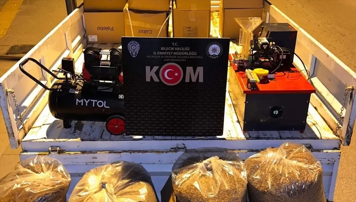 Bilecik\'te Gümrük Kaçağı Makarona Operasyonu