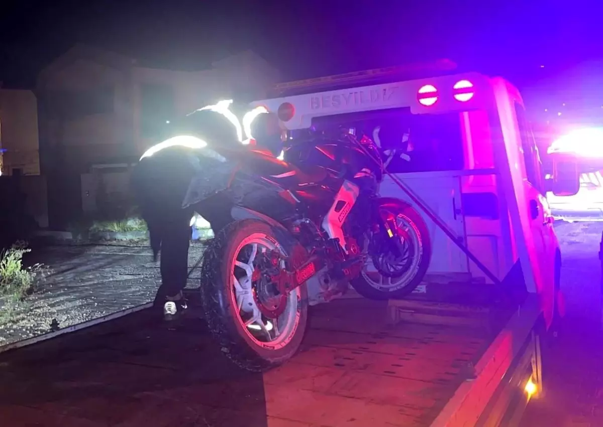 Çeşme\'de Motosiklet Denetimi