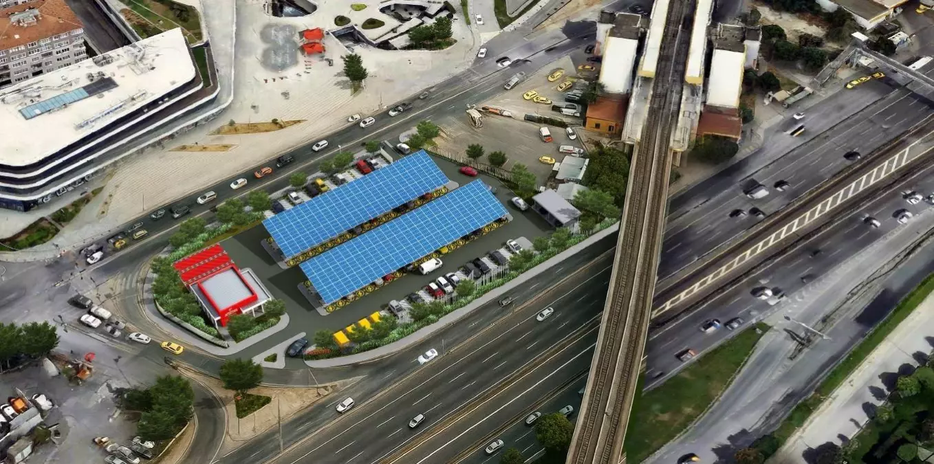 Güngören\'de Güneş Enerjili Elektrikli Araç Şarj İstasyonu Kuruluyor