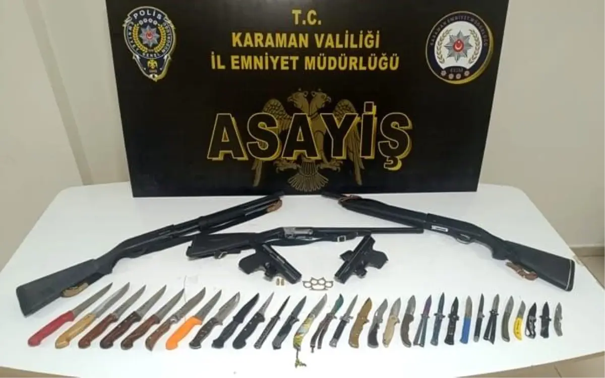 Karaman\'da 12 Suçlu Tutuklandı