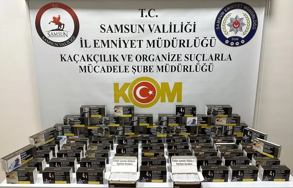 Samsun\'da Kaçak Tütün Operasyonu
