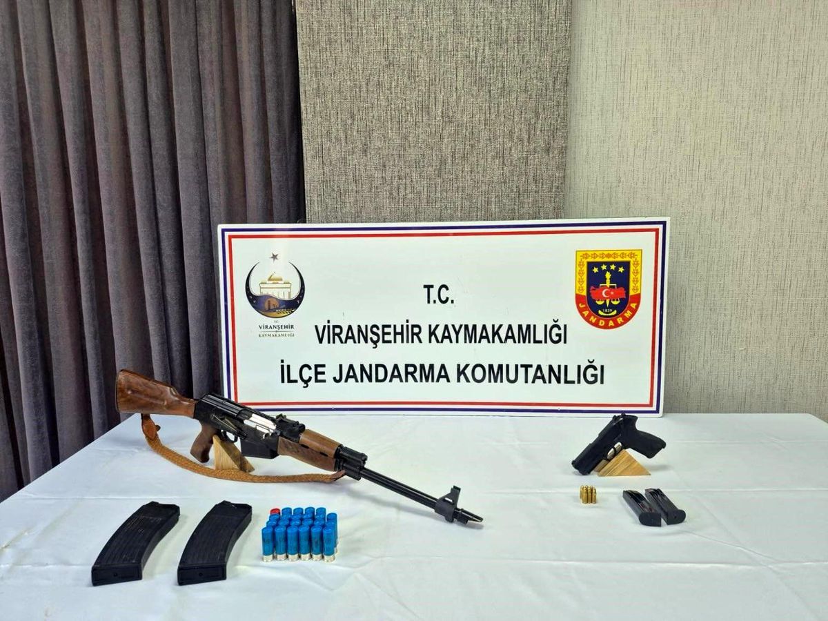 Şanlıurfa\'da Ruhsatsız Silah Operasyonu