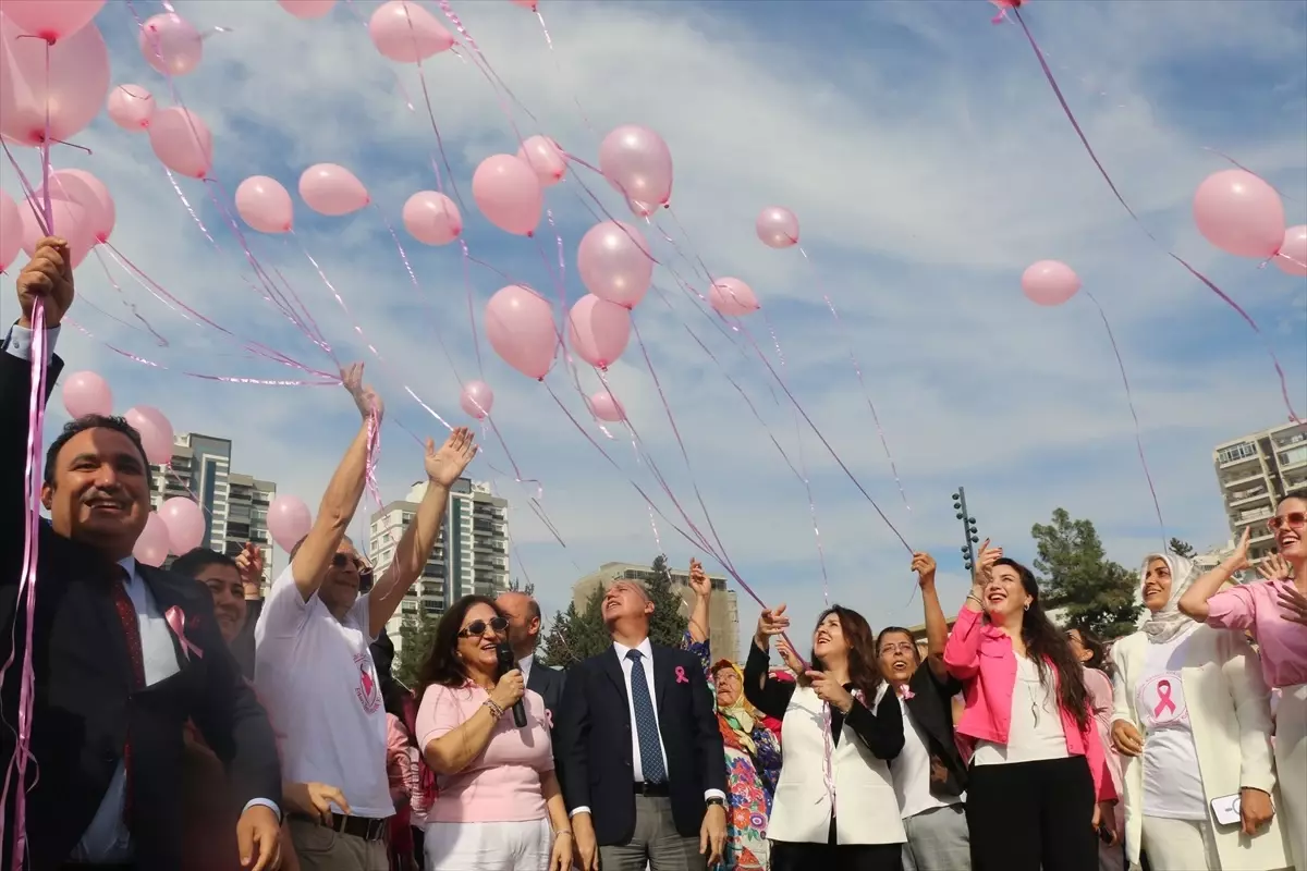 Meme Kanseri Farkındalığı İçin Pembe Balon Uçuruldu