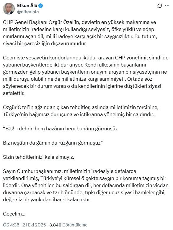 AK Parti Sözcüsü Çelik'ten Özgür Özel'e: Yeni bir Yassıada Çetesi kurmak istediğini ilan etti AK Parti Sözcüsü Çelik'ten Özgür Özel'e: Yeni bir Yassıada Çetesi kurmak istediğini ilan etti