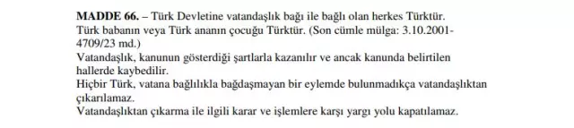 Bahçeli'den Anayasa'nın 66. maddesiyle ilgili tartışmalara sert tepki