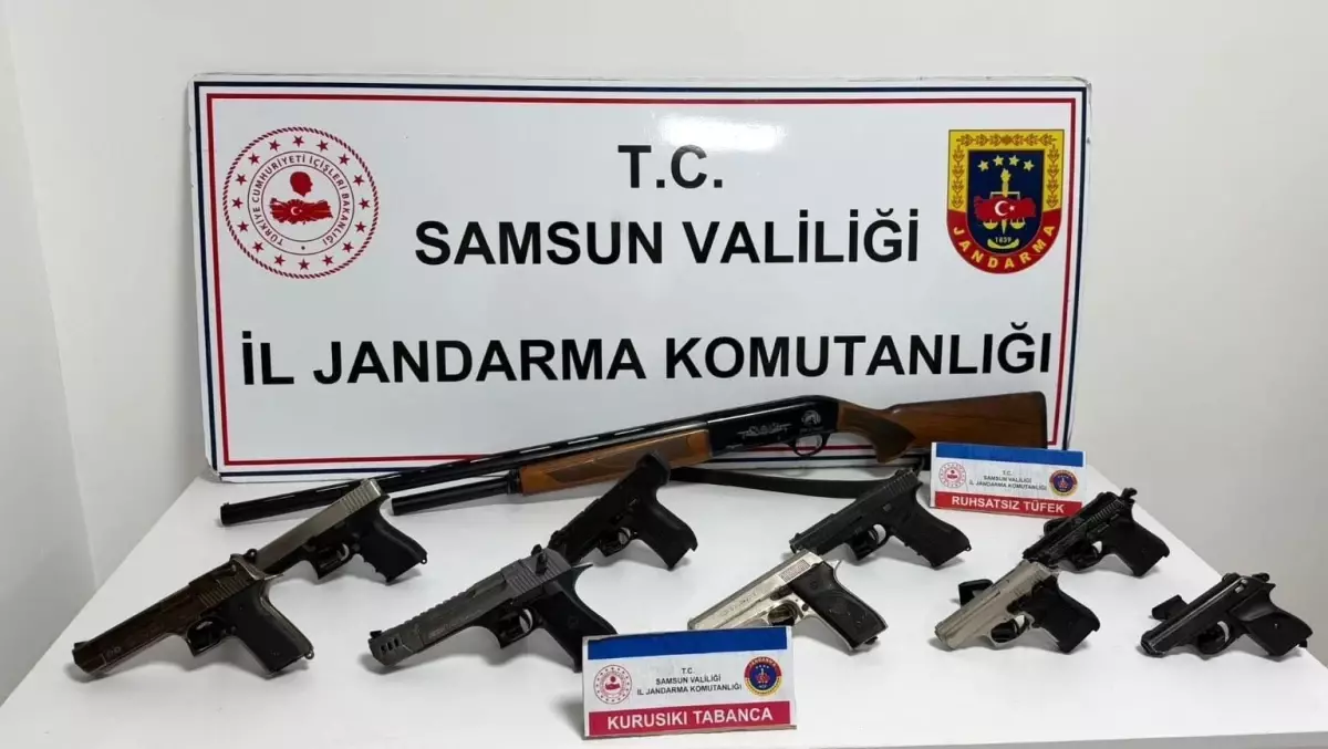 Samsun\'da Havaya Ateş Eden 10 Kişi Yakalandı