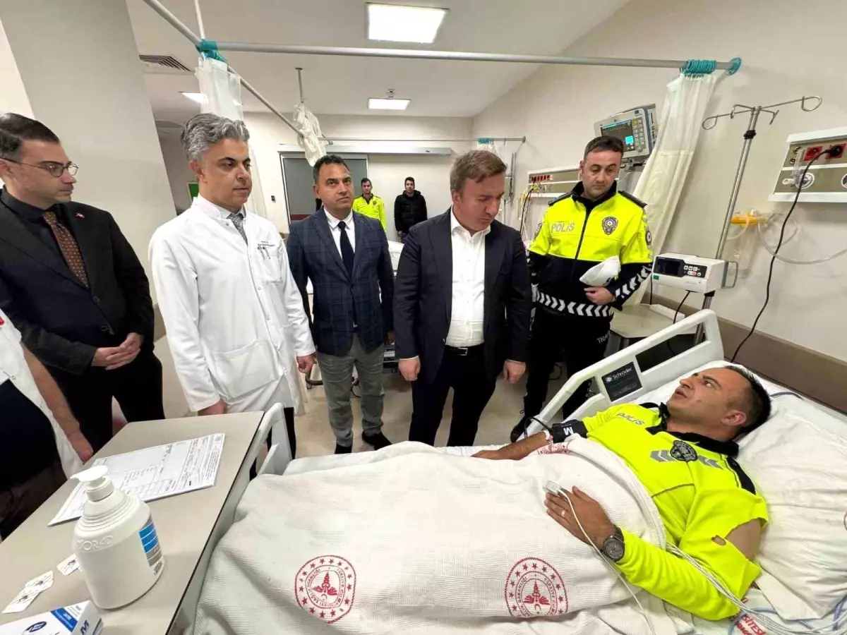 Tercan\'da Polis Aracı Takla Attı