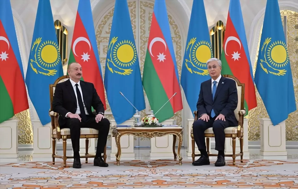 Tokayev ve Aliyev\'den Orta Koridor Projesi