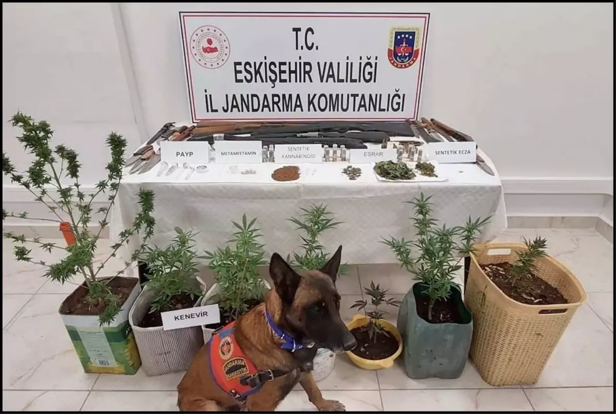 Eskişehir\'de Uyuşturucu ve Silah Operasyonu