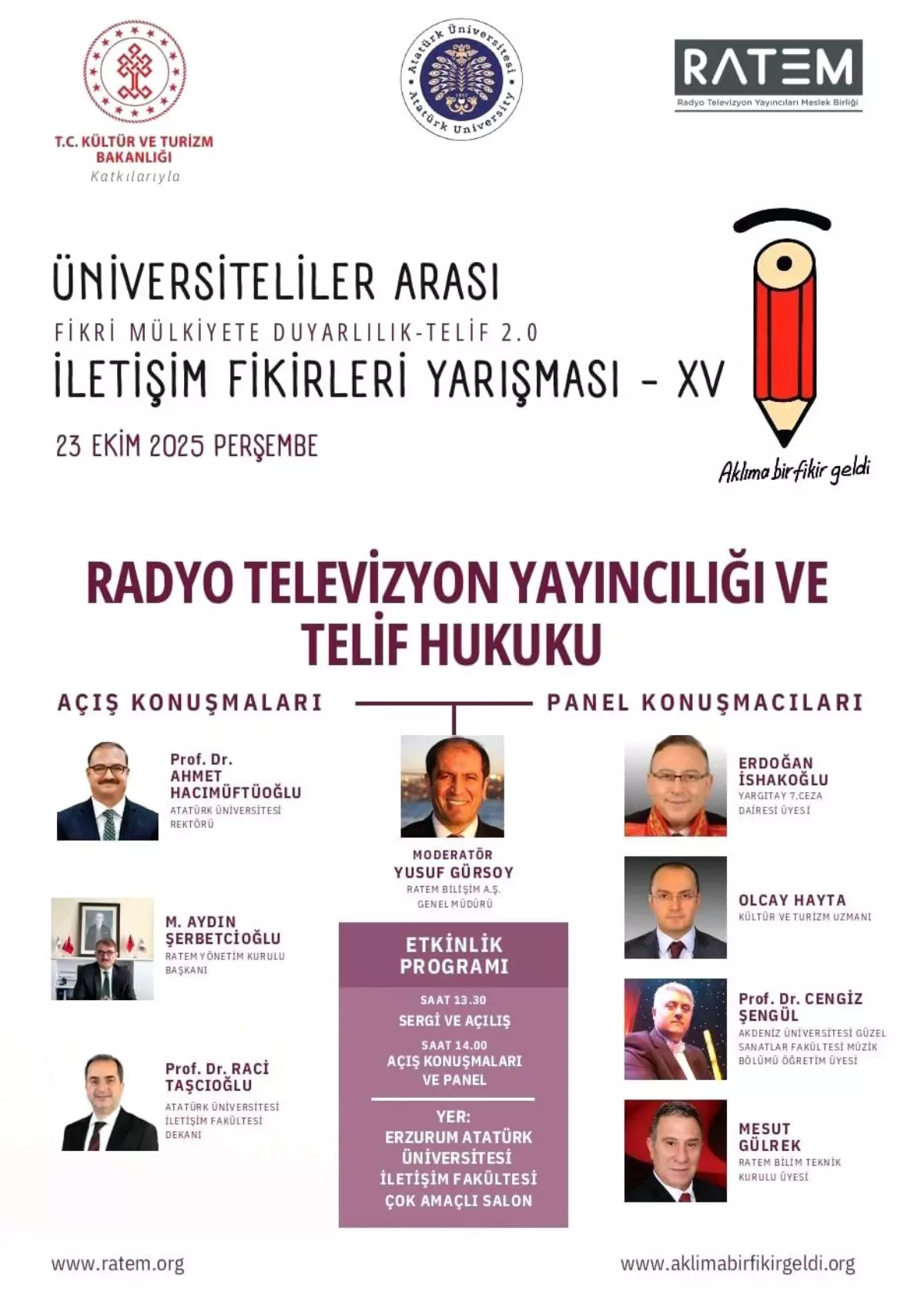 Üniversiteler Arası Fikri Mülkiyet Yarışması Erzurum\'da