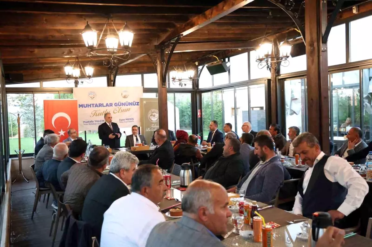 Talas Belediyesi\'nden Muhtarlar Günü Buluşması