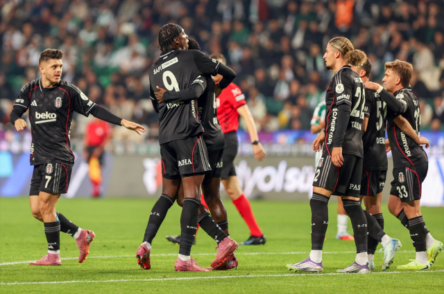 Beşiktaş zorlu Konyaspor deplasmanında 2 golle zafere ulaştı