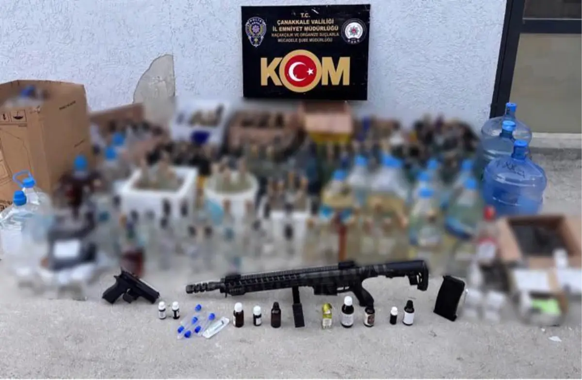 Çanakkale\'de Kaçak İçki Operasyonu