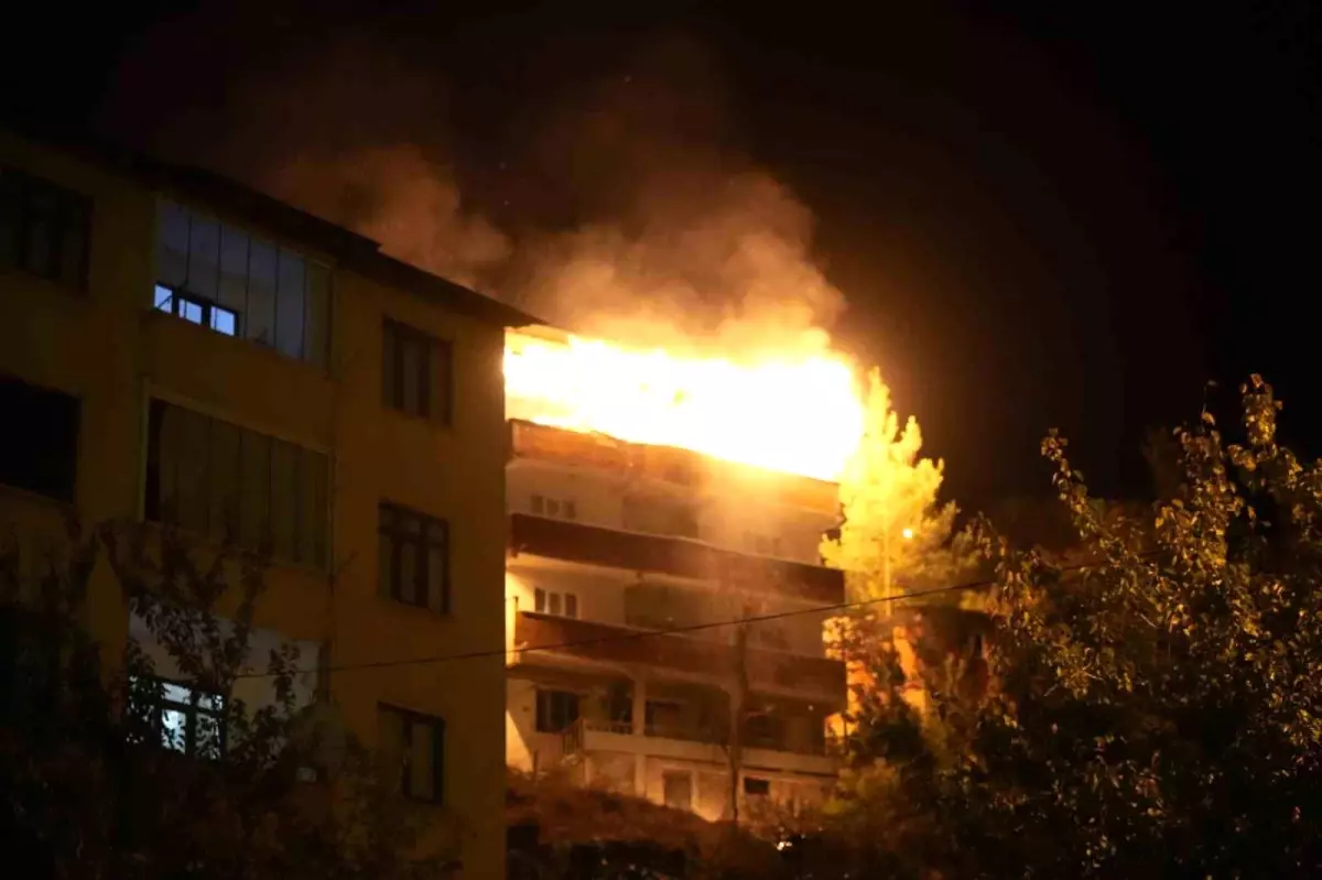 Gümüşhane\'de Yangın Faciası Önlenmiş Olay