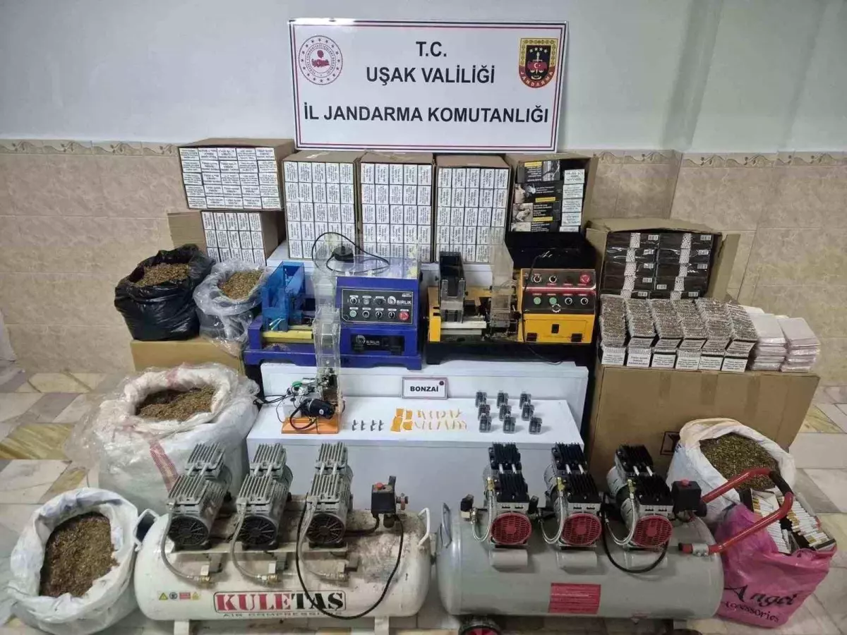 Uşak\'ta Uyuşturucu ve Kaçak Ürün Operasyonu