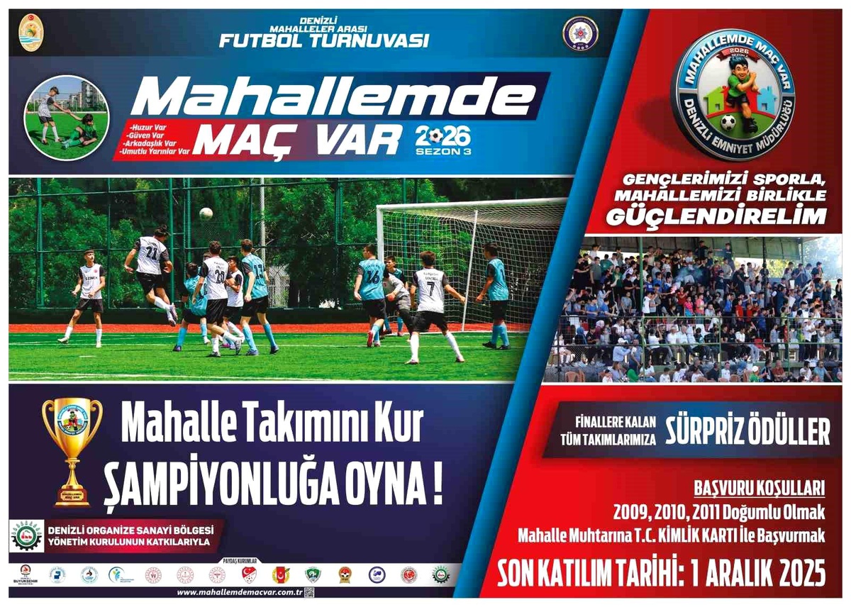Denizli\'de \'Mahallemde Maç Var\' Turnuvası Başladı