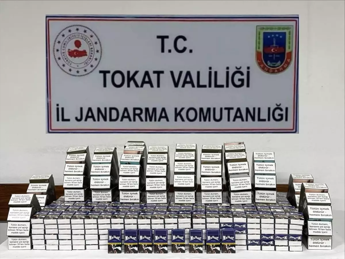 Reşadiye\'de 608 Paket Kaçak Sigara Ele Geçirildi