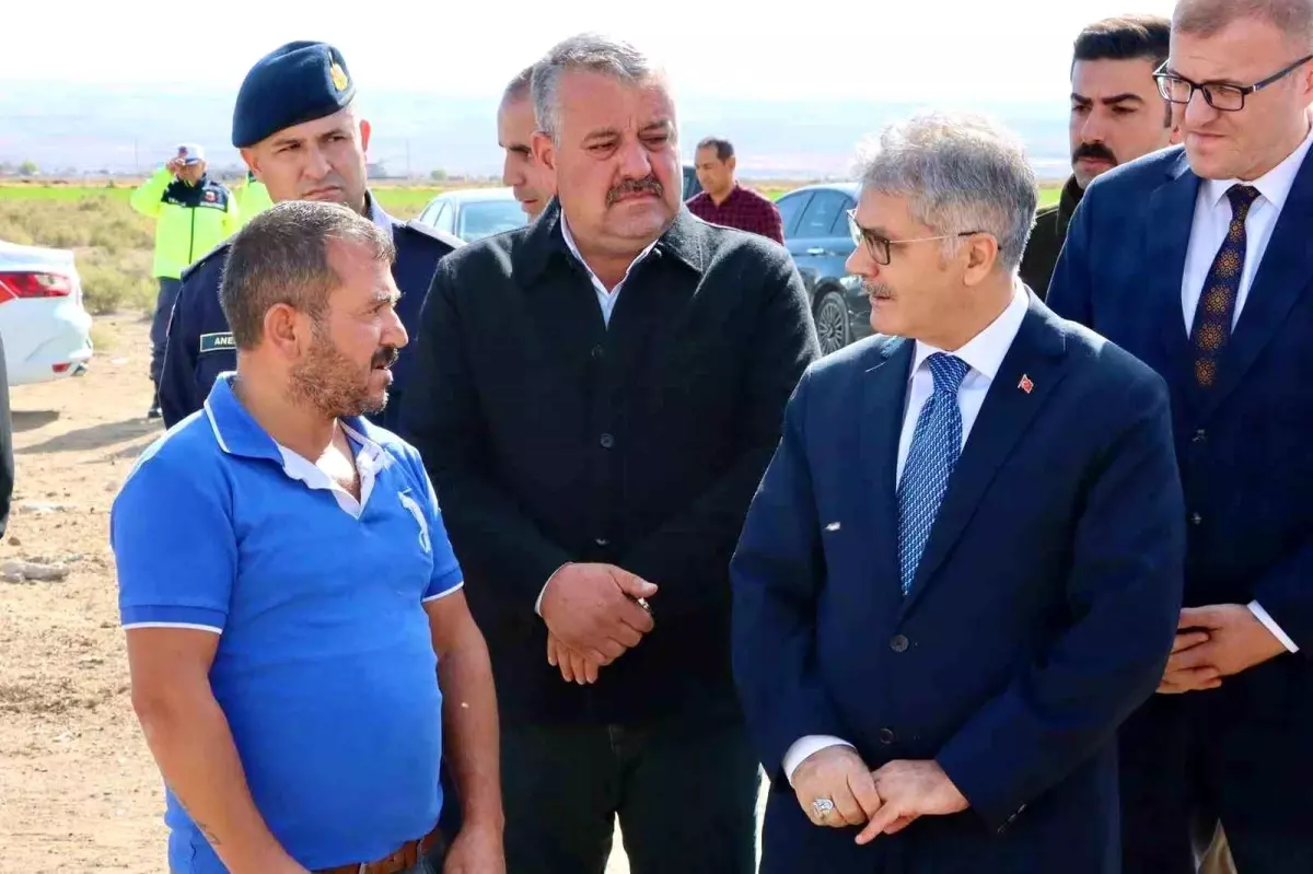 Vali Çelik\'ten Yangın Zedesi Üreticiye Destek