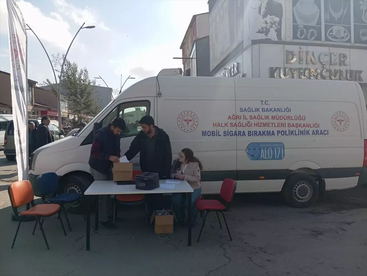 Ağrı\'da Mobil Sigara Bırakma Aracı Hizmete Girdi