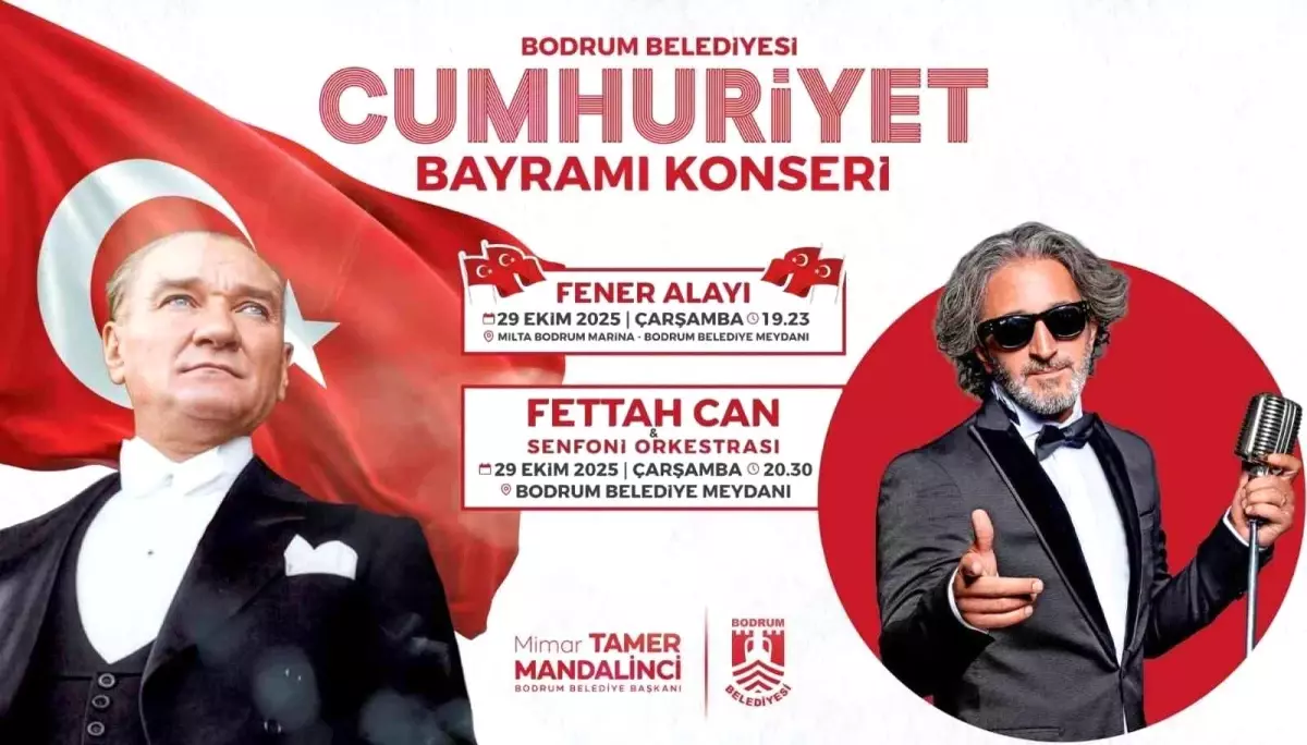 Bodrum\'da 29 Ekim Cumhuriyet Bayramı Coşkusu