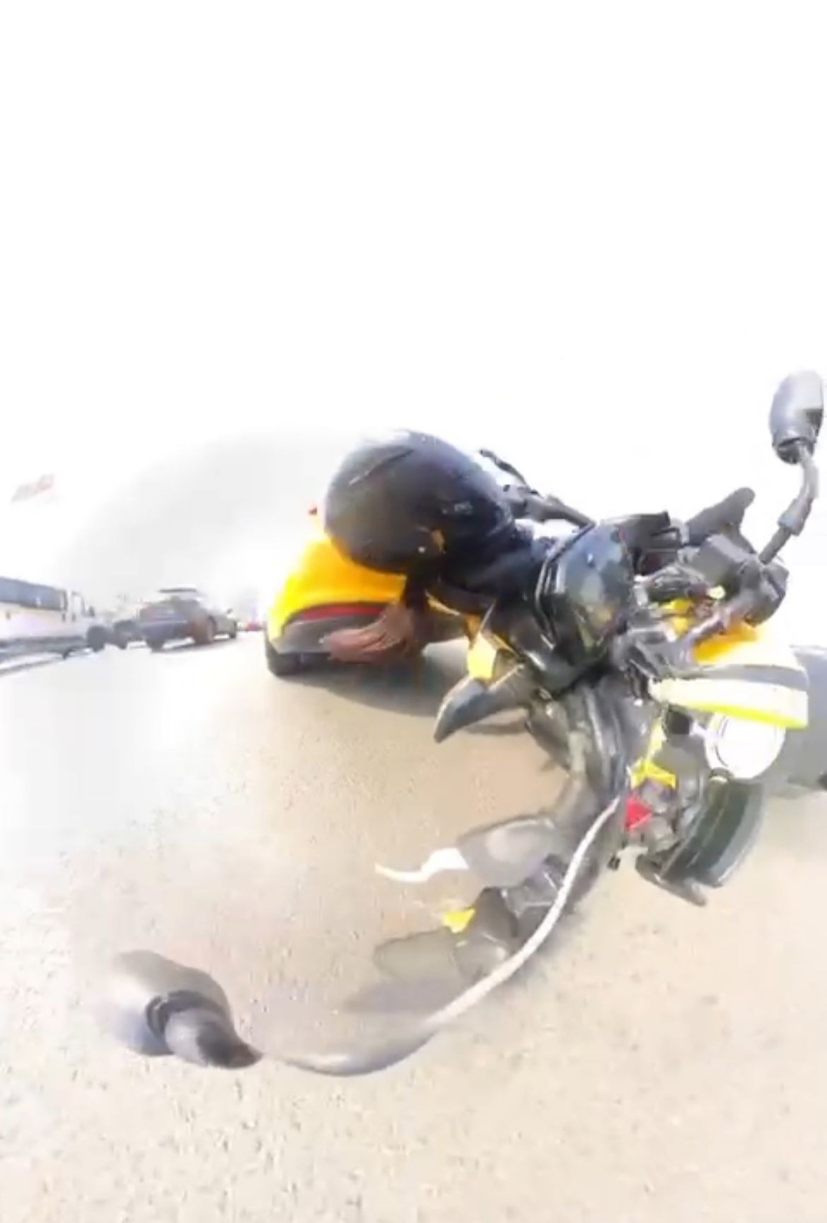 Bursa\'da Motosiklet Taksiye Çarptı