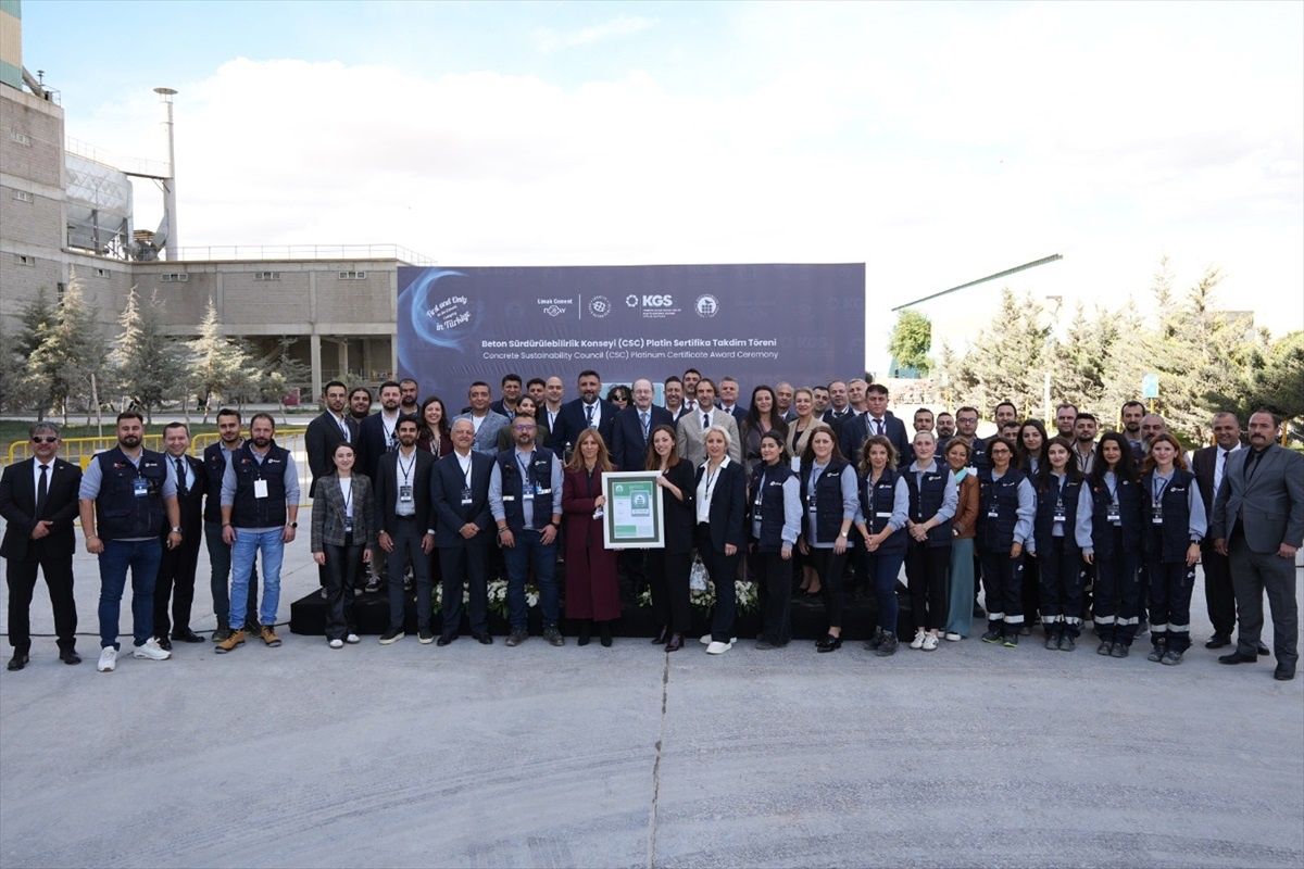 Limak Çimento\'ya Platinum Sertifika