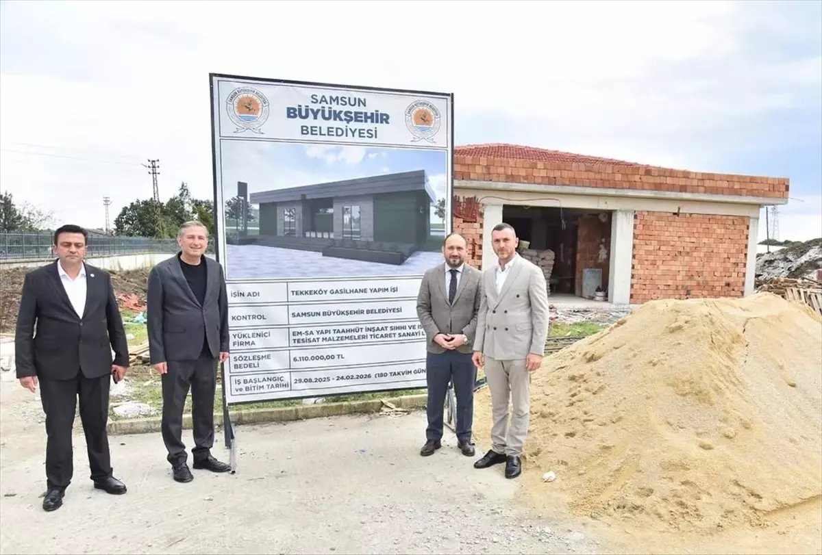 Tekkeköy\'de Gasilhane Projesi İlerlemede