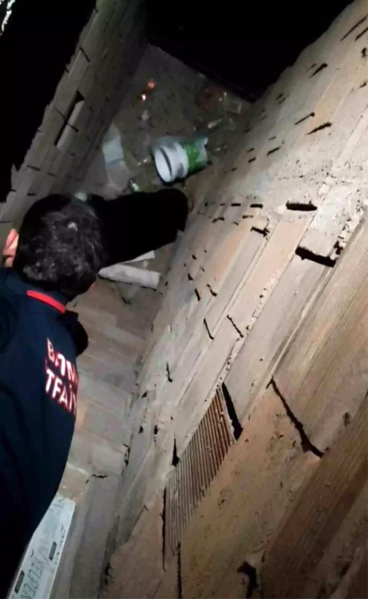 Batman\'da Kedi Havalandırmadan Kurtarıldı