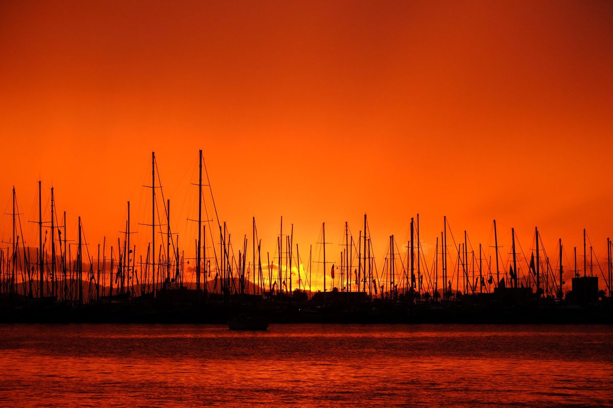 Bodrum\'da Büyüleyici Gün Batımı