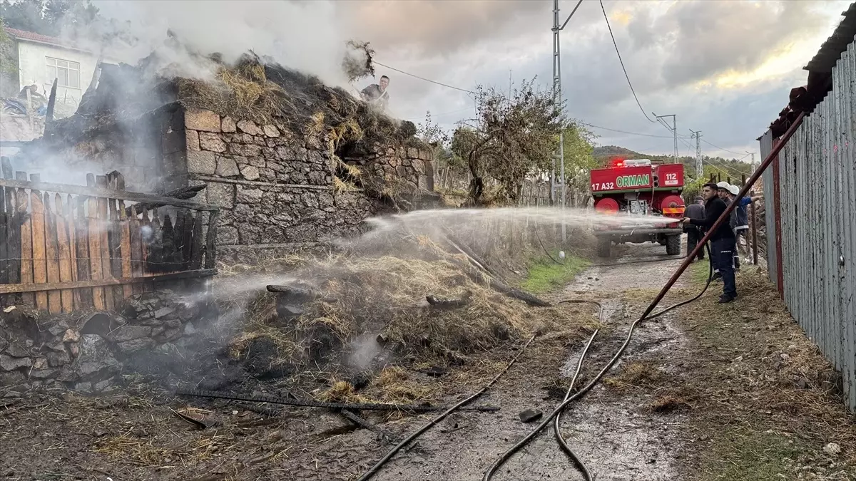 Çan\'da Küçükbaş İşletmesinde Yangın