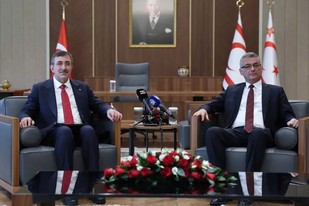 KKTC Cumhurbaşkanı Erhürman ile görüşen Cevdet Yılmaz\'dan net mesaj
