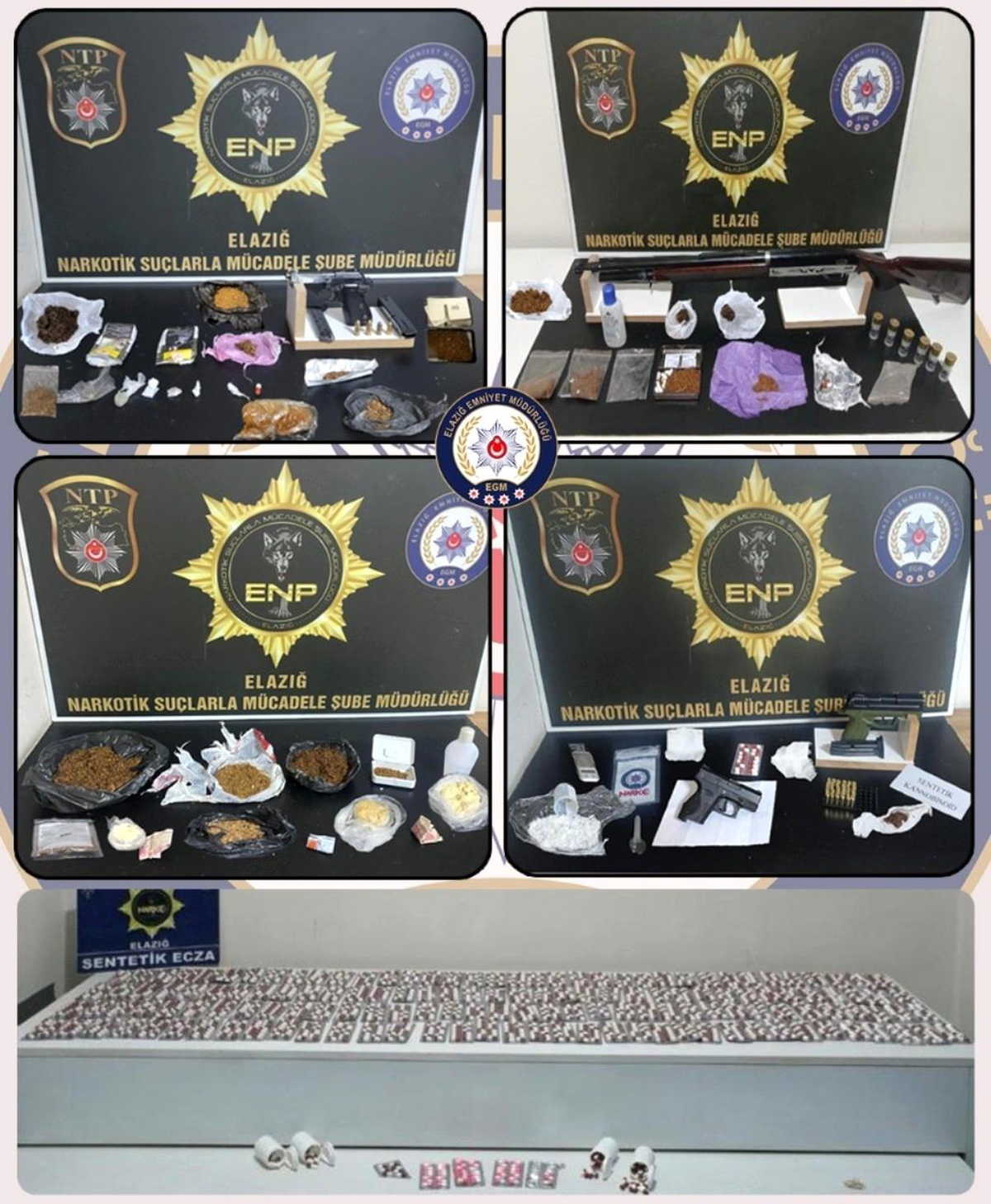 Elazığ\'da Uyuşturucu Operasyonları: 16 Tutuklama