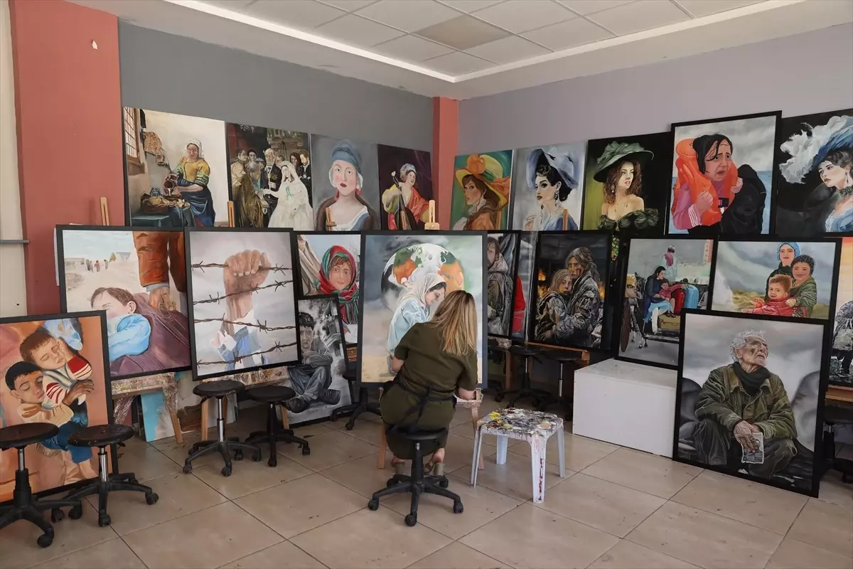 Kadınların Sesini Tuvale Yansıtıyor