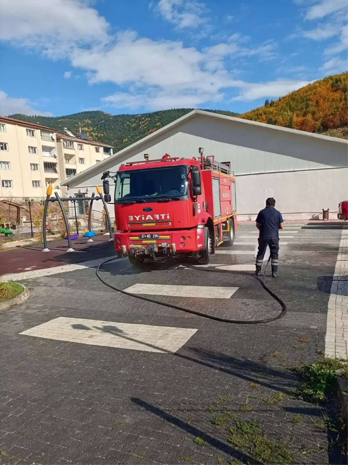 Küre\'de Cumhuriyet Bayramı Hazırlığı