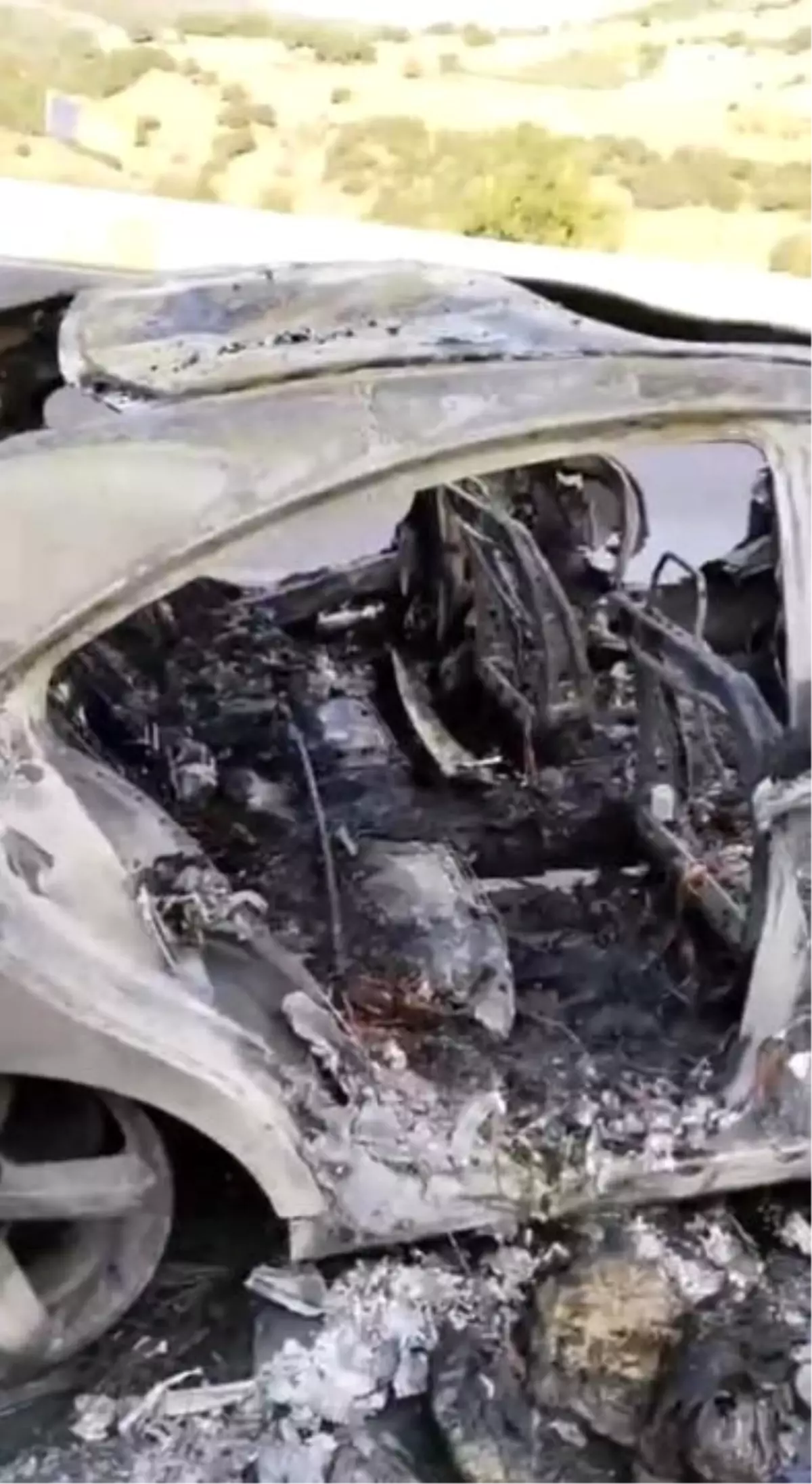 Osmaniye\'de Otomobil Yangını