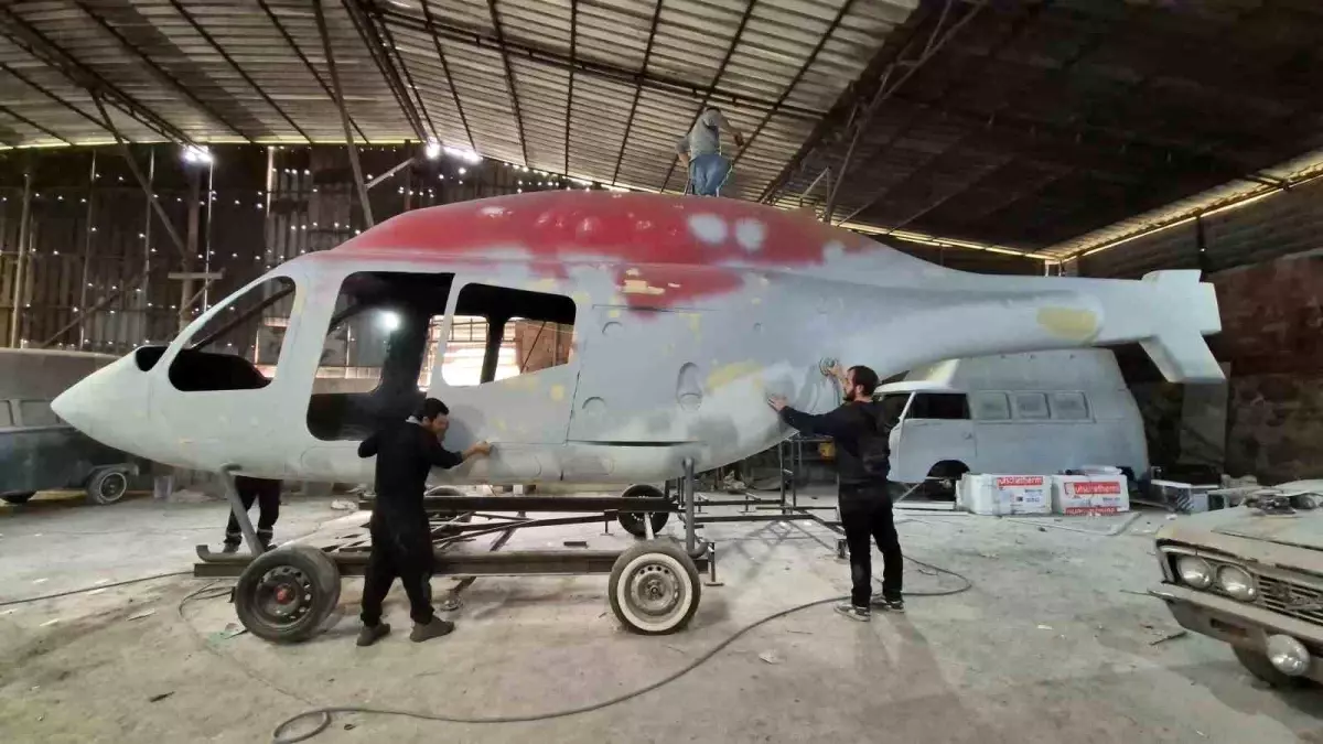 Tekirdağ\'dan Fiberglas Helikopter Projesi