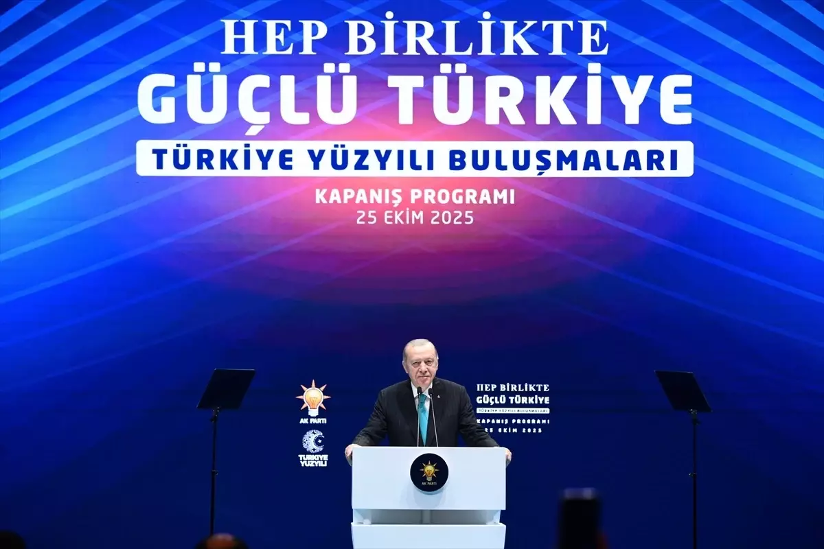 Cumhurbaşkanı ve AK Parti Genel Başkanı Erdoğan, Türkiye Yüzyılı Buluşmaları Kapanış Programı\'nda konuştu: (3)