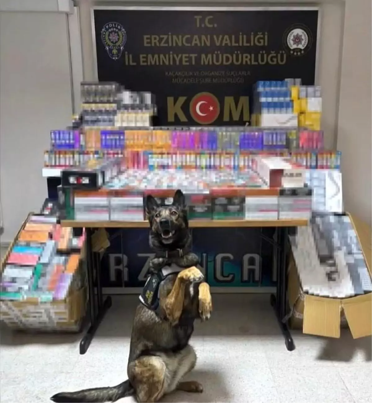 Erzincan\'da Kaçak Sigara Operasyonu