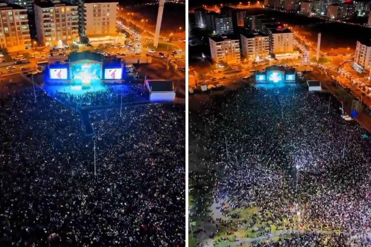 Mahşeri kalabalık! Koma Amed, 30 yıl sonra Diyarbakır\'da