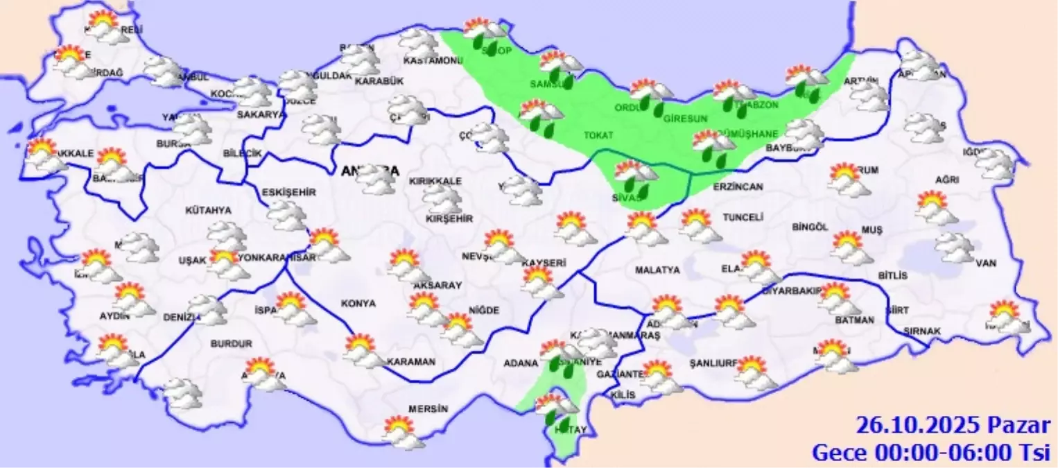 Marmara ve Karadeniz İçin Kuvvetli Yağış Uyarısı