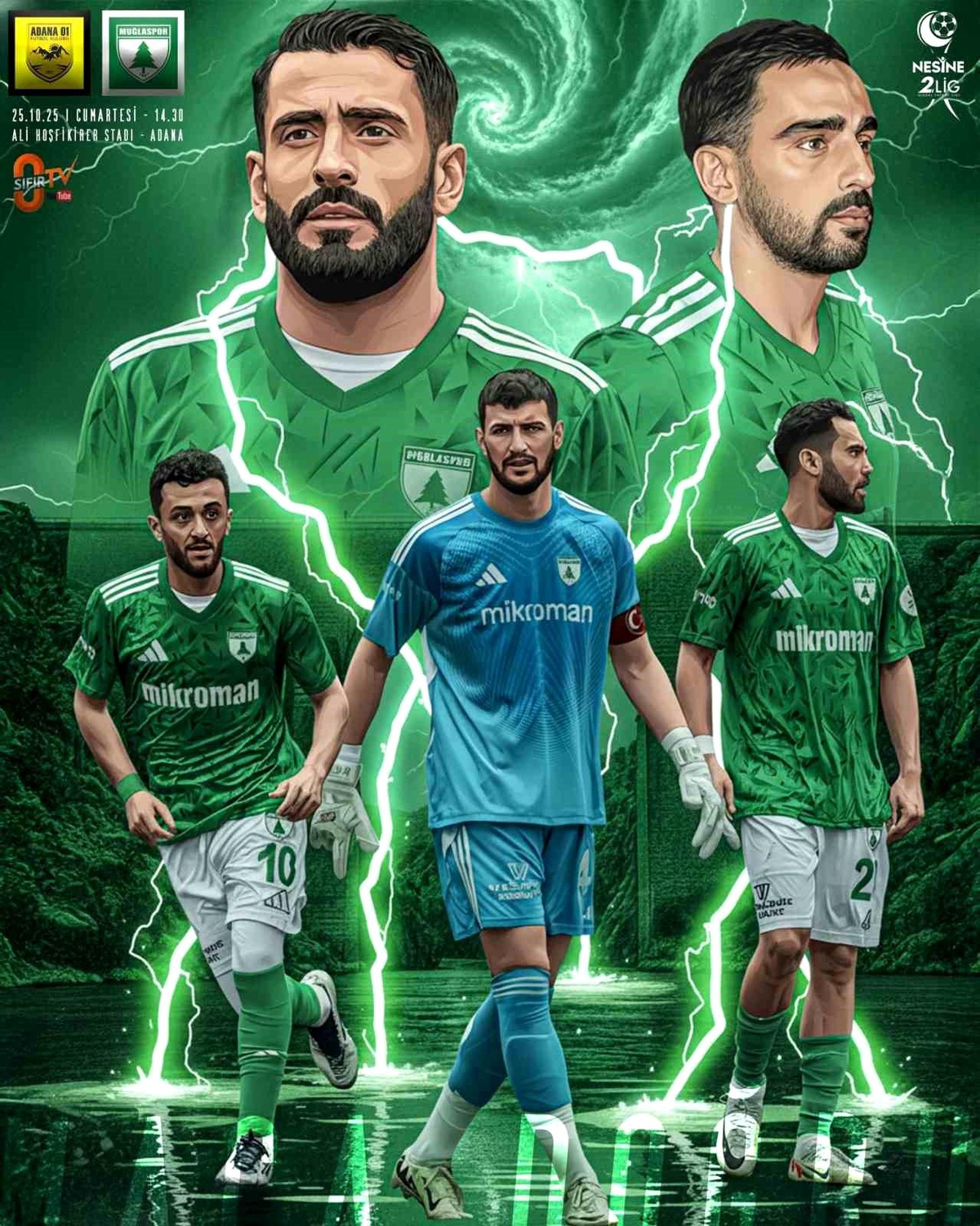 Muğlaspor Adana 01 FK ile Deplasmanda